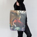 Stofftasche XL - feuerspeiender Tigerkopf - Einkaufsbeutel