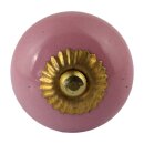 Möbelknauf aus Keramik Shabby Chic rund - einfarbig...