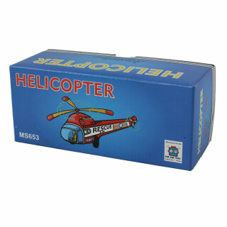 Blechspielzeug - Hubschrauber - Rettungshubschrauber - Blechhubschrauber
