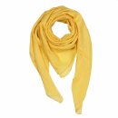Cotton Scarf - yellow - goldish yellow - squared kerchief