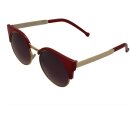 Retro Sonnenbrille - 50s-Stil - gold und rot