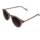 Retro Sonnenbrille - 50er, 60er Jahre - gold und weiß transparent