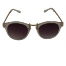Retro Sonnenbrille - 50er, 60er Jahre - gold und weiß transparent