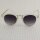 Retro Sunglasses - 50s, 60s Style - golden and white transparent