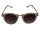 Retro Sonnenbrille - 50er, 60er Jahre - gold und weiß transparent