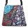 Stofftasche mit 3 Muster - türkis-lila-weiß - Schultertasche