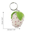 Keychain - Strawberry - white