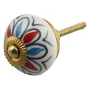 Möbelknauf aus Keramik Shabby Chic - Blume 15 -...