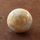 Ceramic door knob shabby chic flat - marbled - white-yellow-grey