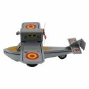 Tin toy - airplane with twin propellers - tin airplane