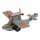 Tin toy - airplane with twin propellers - tin airplane