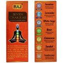 Räucherstäbchen - Chakra Collection - 7er Box