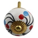 Möbelknauf aus Keramik Shabby Chic - Blume 18 -...