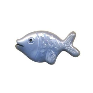 Anstecker - Fisch - hellblau - DDR Anstecknadel