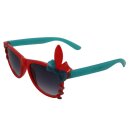 Freak Scene Kids Sunglasses - with Hearts - red and blue
