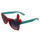 Freak Scene Kids Sunglasses - with Hearts - red and blue