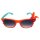 Freak Scene Kinder Sonnenbrille - mit Herzen - orange und türkis