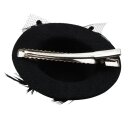 Haarklammer Hut & Feder - Haarspange - Haarclip -...