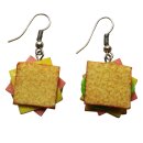 Earrings - Sandwich - Toast