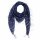 Cotton Scarf - blue - navy Lurex multicolour 1 - squared kerchief