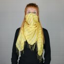 Cotton scarf - yellow Lurex multicolour 1 - squared kerchief