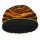Woolen hat with coloured threads - short - green - red - yellow - black - Knit cap