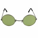 Metal-rimmed glasses - silver-light yellow