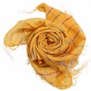 Cotton scarf - yellow - mandarin Lurex multicolour -...