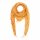 Cotton scarf - yellow - mandarin Lurex multicolour - squared kerchief