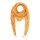 Cotton Scarf - yellow - mandarin Lurex multicolour - squared kerchief