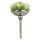 Ceramic door knob shabby chic Rosette - unicolour - green - silver