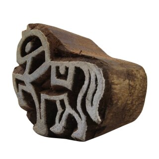 Stempel aus Holz - Pferd - links - 3 cm - Holzstempel
