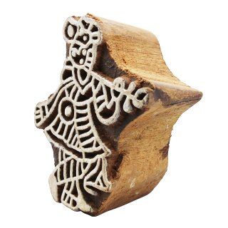 Wooden Stamp - Flutist - 1,9 inch - Stamp made of wood