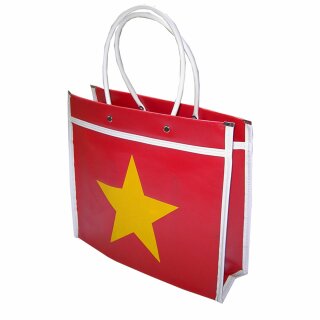 Carrying bag - big - Star red-yellow - Mexican bag