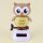 Solar Wobble Figure - Owl - beige
