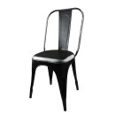 Stuhl - Metall schwarz - Sitzmöbel - Metallstuhl