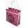 Tragetasche groß - Om rosa-schwarz - Einkaufstasche aus Mexiko