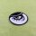 Aufnäher - Clockwork - Auge weiß-schwarz 6 cm - Sticker