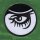 Patch - Clockwork - Eye white-black 7,5 cm