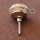 Ceramic door knob shabby chic - Stripes- white - red - silver